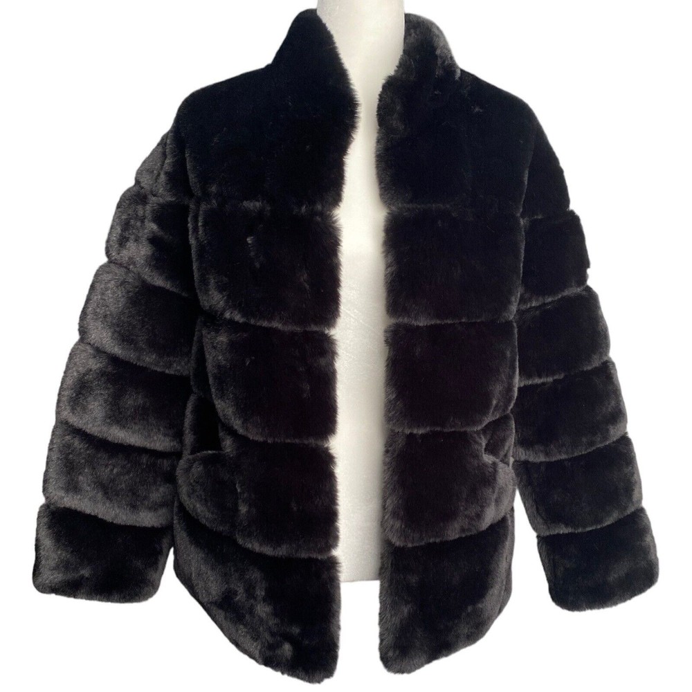 Heartloom Black Faux Fur Jacket